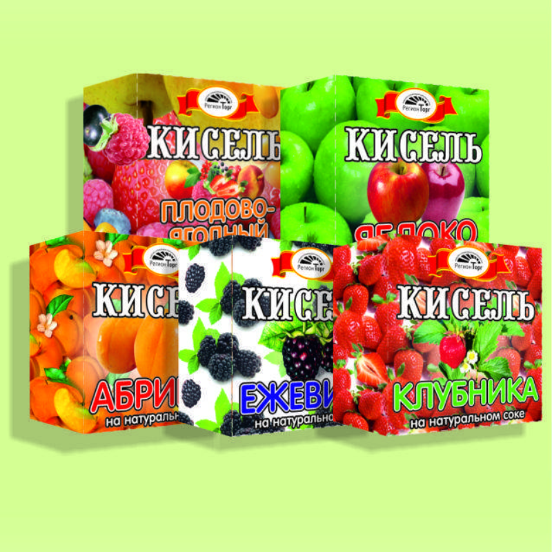 КИСЕЛЬ (брикет) 200гр*40шт (в асс) Приправыч ШТУЧНО