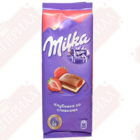 Милка (двухслойный) (Клубн-Сливки) 90гр*20шт ШТУЧНО