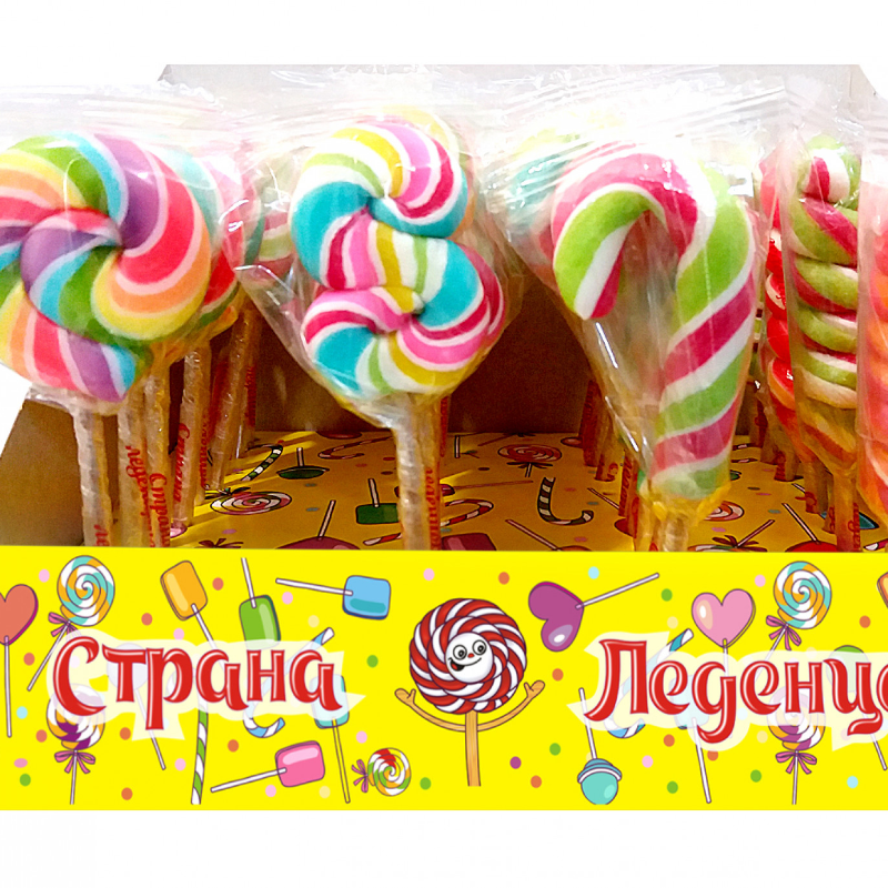 Леденец ЦВЕТНОЙ МИКС 15гр*40шт Сиб.леденец