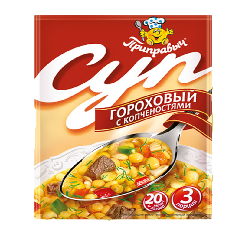 Суп Гороховый (Копчености) 60гр*22шт ПРИПРАВЫЧ