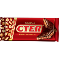 Шоколад СТЕП 100гр*15шт (Арахис-Карамель) ШТУЧНО