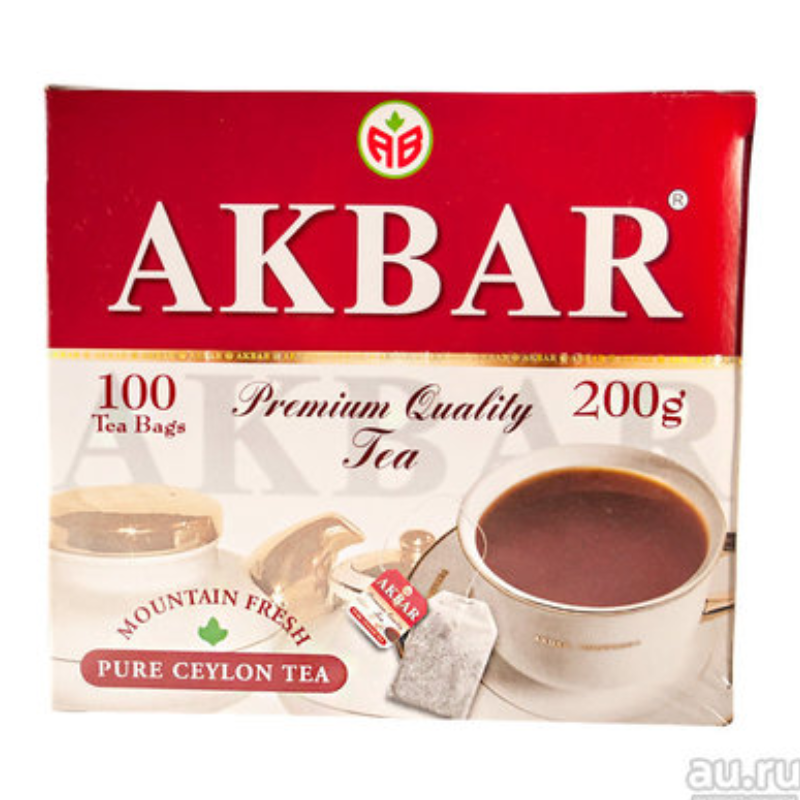 Чай АКБАР 100 пак черн. с/я (12) (красный) Чай АКБАР 100 пак черн. с/я (12) (красный)