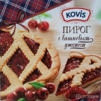 Пирог KOVIS 430гр*6шт (вишневый джем) ШТУЧНО