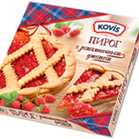 Пирог KOVIS 430гр*6шт (земляничный джем) ШТУЧНО