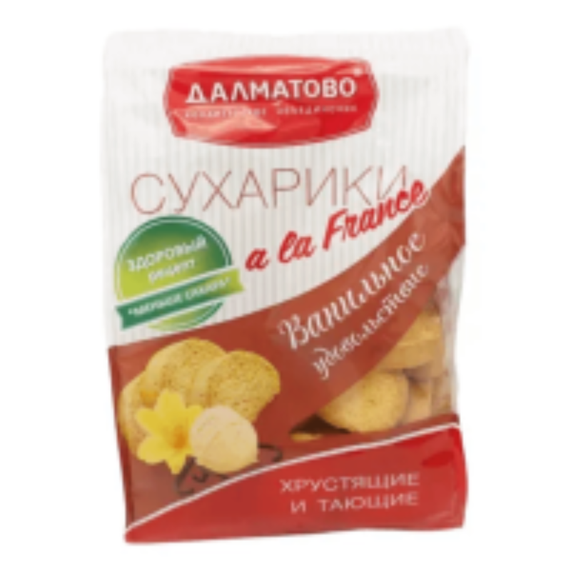 СУХАРИКИ Д* 200гр*15уп (Ванильное удовольствие) Далматово