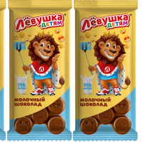 Шоколад ЛЁВУШКА 85гр*14шт Славянка ШТУЧНО