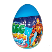 Яйцо (пластик) САМЫЙ БОЛЬШОЙ (Мальчики) куча сюрпризов