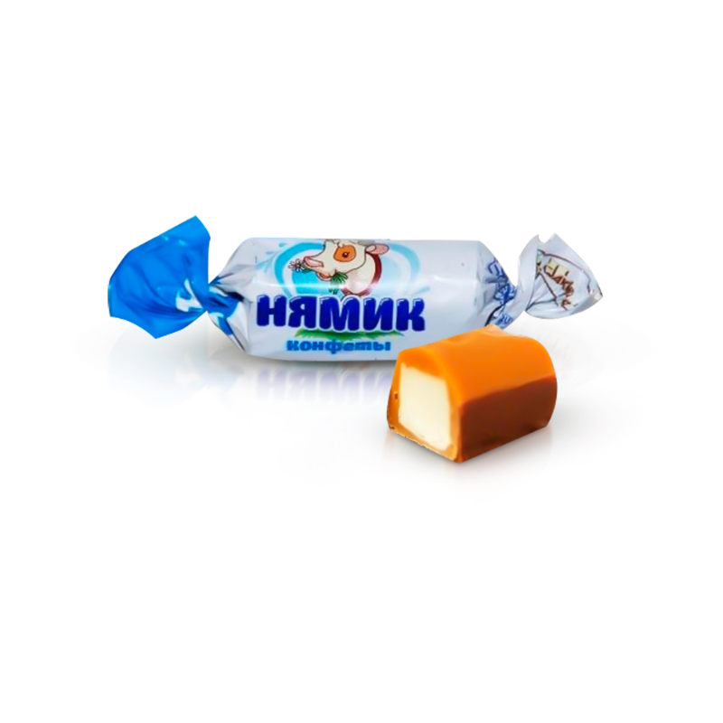(синяя этикетка) НЯМИК (Не глазир.) 1кг*4уп Акконд Чебоксары конфеты