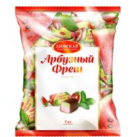 Арбузный Фреш 1кг*4уп АЗОВ конфеты (помадные глазир)