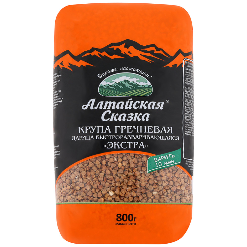 КРУПА (Гречневая) 800гр*12уп М/У Алтайская Сказка КРУПА (Гречневая) 800гр*12уп М/У Алтайская Сказка