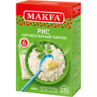 Макфа РИС длин.обр.паром 400гр*9шт (6 порций)