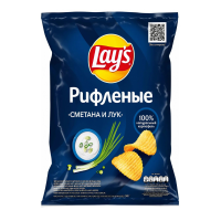 Чипсы ЛЕЙС (Сметана-Зелень) 140гр*19шт