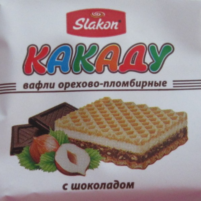 Вафли Шадринск КАКАДУ 3,5кг (орех-пломбир)