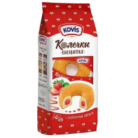 Колечки KOVIS 240гр*6шт (клубника джем) ШТУЧНО