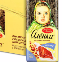 Аленка 90гр*14шт (пористый) Кр.Окт шок-д ШТУЧНО
