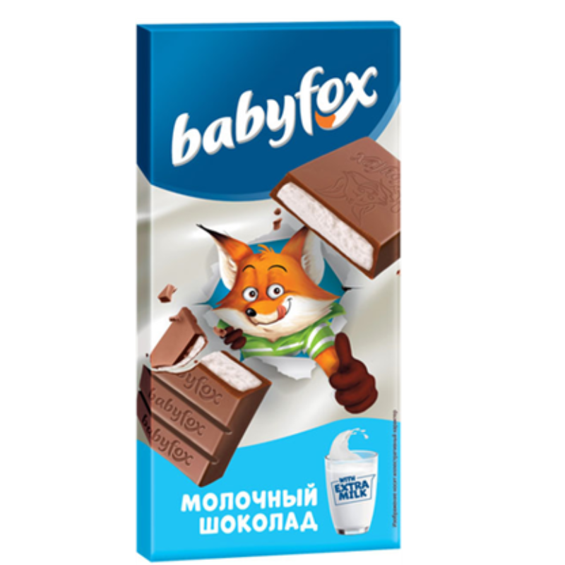(витрина) БЭБИФОКС 90гр*14шт (молочный) шок-д ШТУЧНО