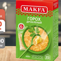 Макфа ГОРОХ дроблёный 400гр*9шт (6 порций)