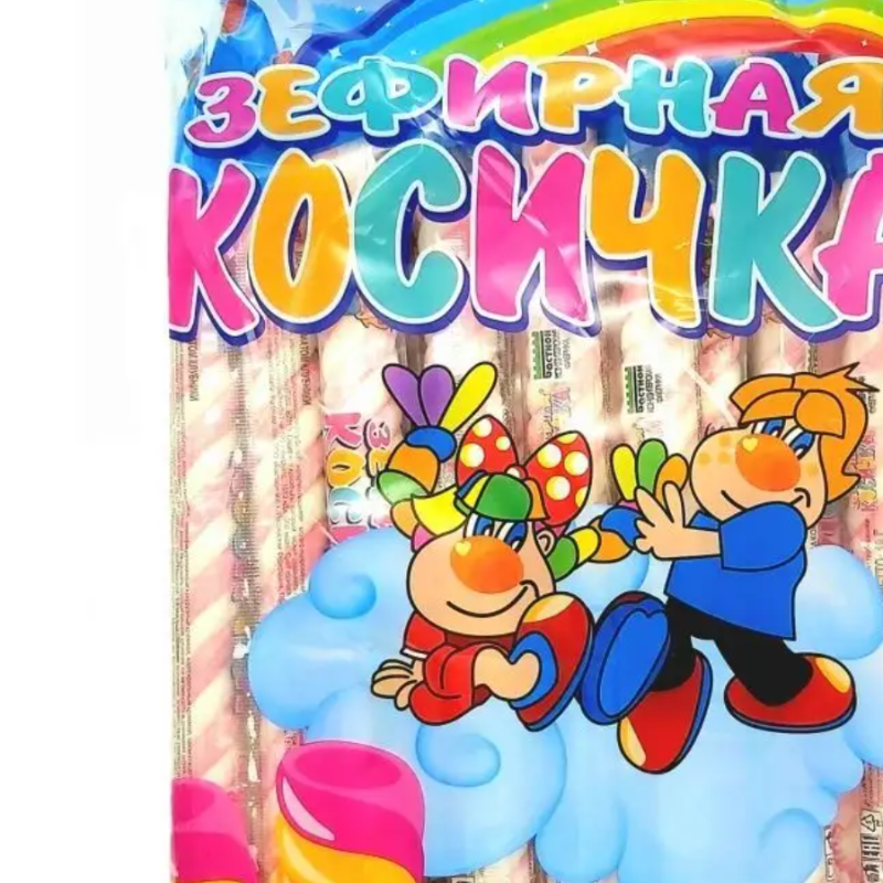 Зеф. КОСИЧКА 18гр*24шт Вниль-Клубника