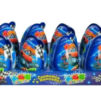 Яйцо ДЖОЙ XXL (Мальчики) 30гр*8шт Большое светящееся