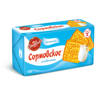 100гр !!! Фас Сормовское в асс-те 100гр*42шт (Сливочное) печенье