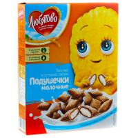 сух.завтрак ЛЮБЯТОВО (коробка) 220гр*9шт Подушечки (Молочная. нач)