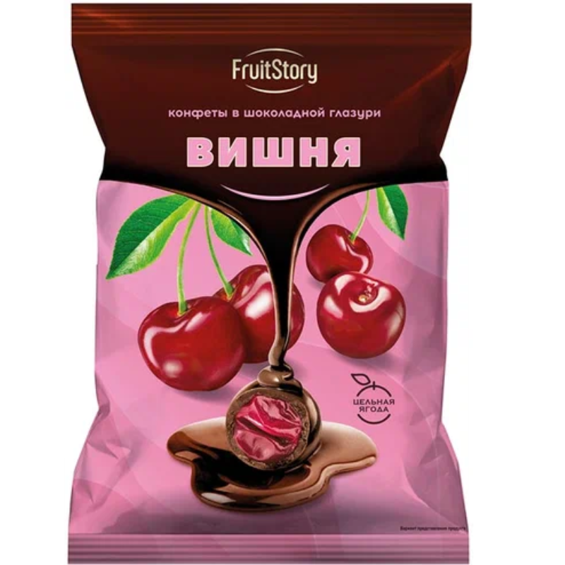 Озерский Сувенир (611) ВИШНЯ в тёмн.шок 500гр*10уп конфеты