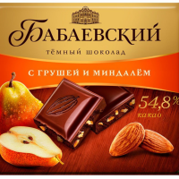 Бабаевский 70гр*20шт (Груша - Миндаль) шоколад ШТУЧНО