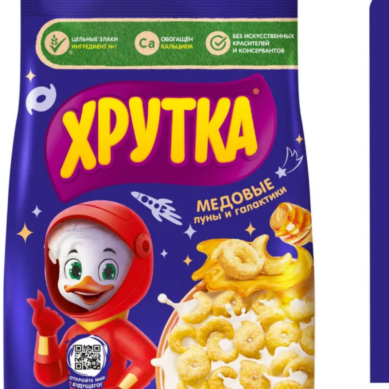сух.завтрак ХРУТКА (Мягк.упак) 210гр*6шт Завтрак Луны (с мёдом)