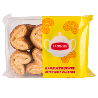 Фас СЕРДЕЧКИ с сахаром 250гр*6шт печенье Далматово
