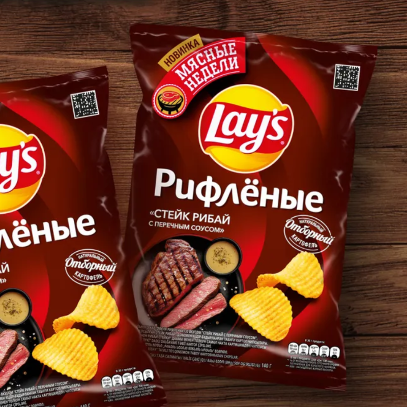 Чипсы Фас ЛЕЙС (Стейк Рибай) 140гр*19шт ШТУЧНО