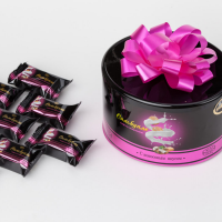 (Атаг) Сильвупле (Кокос) 200гр*12шт Вологда набор конфет (розовый бант)