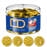 (НГ - Шок. Монеты) НОВОГОДНИЕ 6гр*50шт Монетный двор