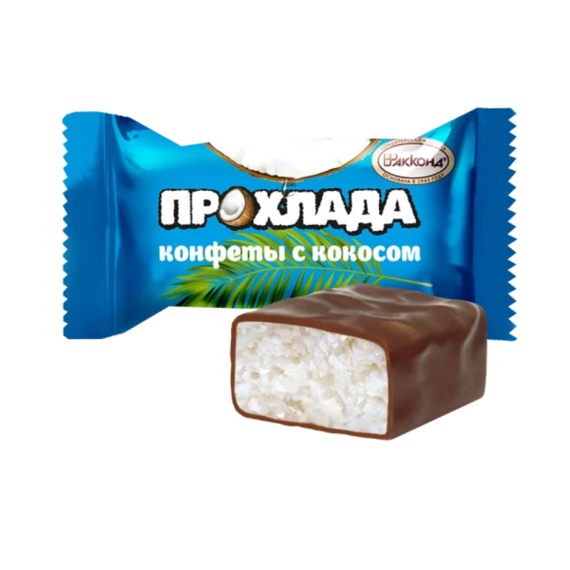 Прохлада с кокосом 1кг*4уп Акконд конфеты