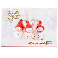 (НГ - набор конфет) Шоколеди "ТРИ СНЕГОВИКА" 150гр*10шт