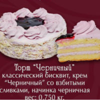 Торт Чистопруденск 750гр (Черничный) корекс