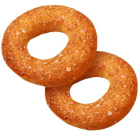 (Л 21) Сдобные колечки Апельсин 1,7кг Дымка печенье