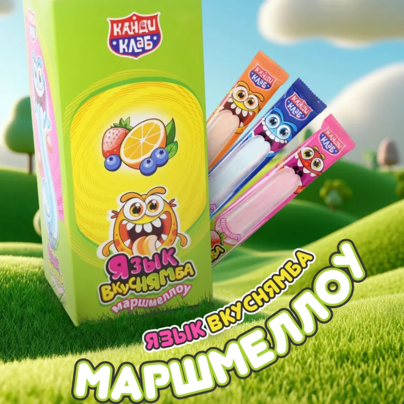 ЯЗЫК ВКУСНЯМБА 13гр*30шт маршмеллоу