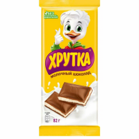 ХРУТКА 82гр*20шт (Молочный с Молоч.нач) Шоколад ШТУЧНО