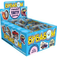 Жвачка БУБАБОМ для мальчиков ТУТТИ-ФРУТТИ (синия) 4гр.* 100шт